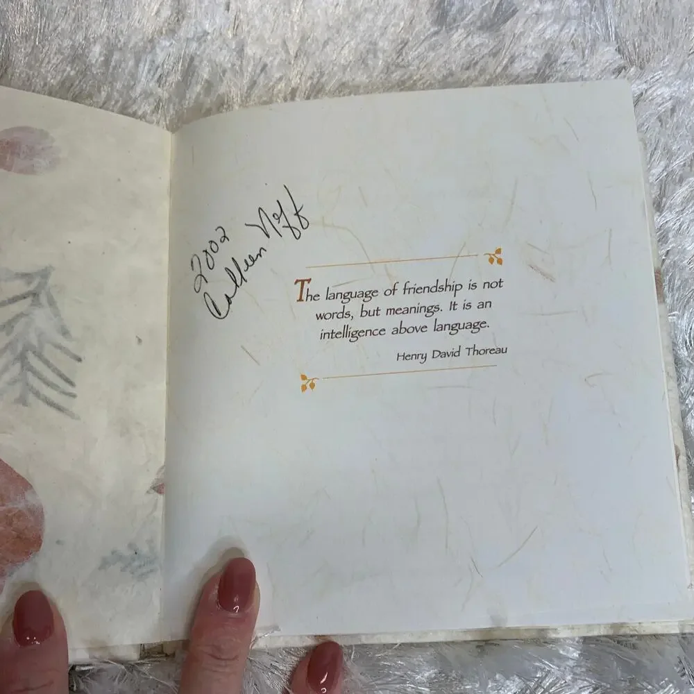 The Language of Friendship Susan Polis Shutz Handpressed Paper Cover
